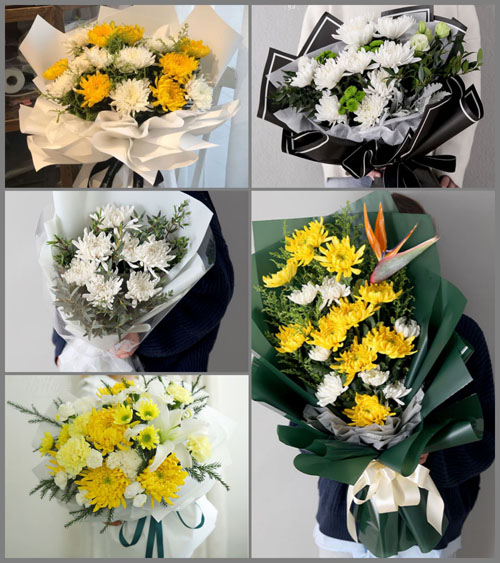 山东临沂兰陵县二庙乡白事花束代送